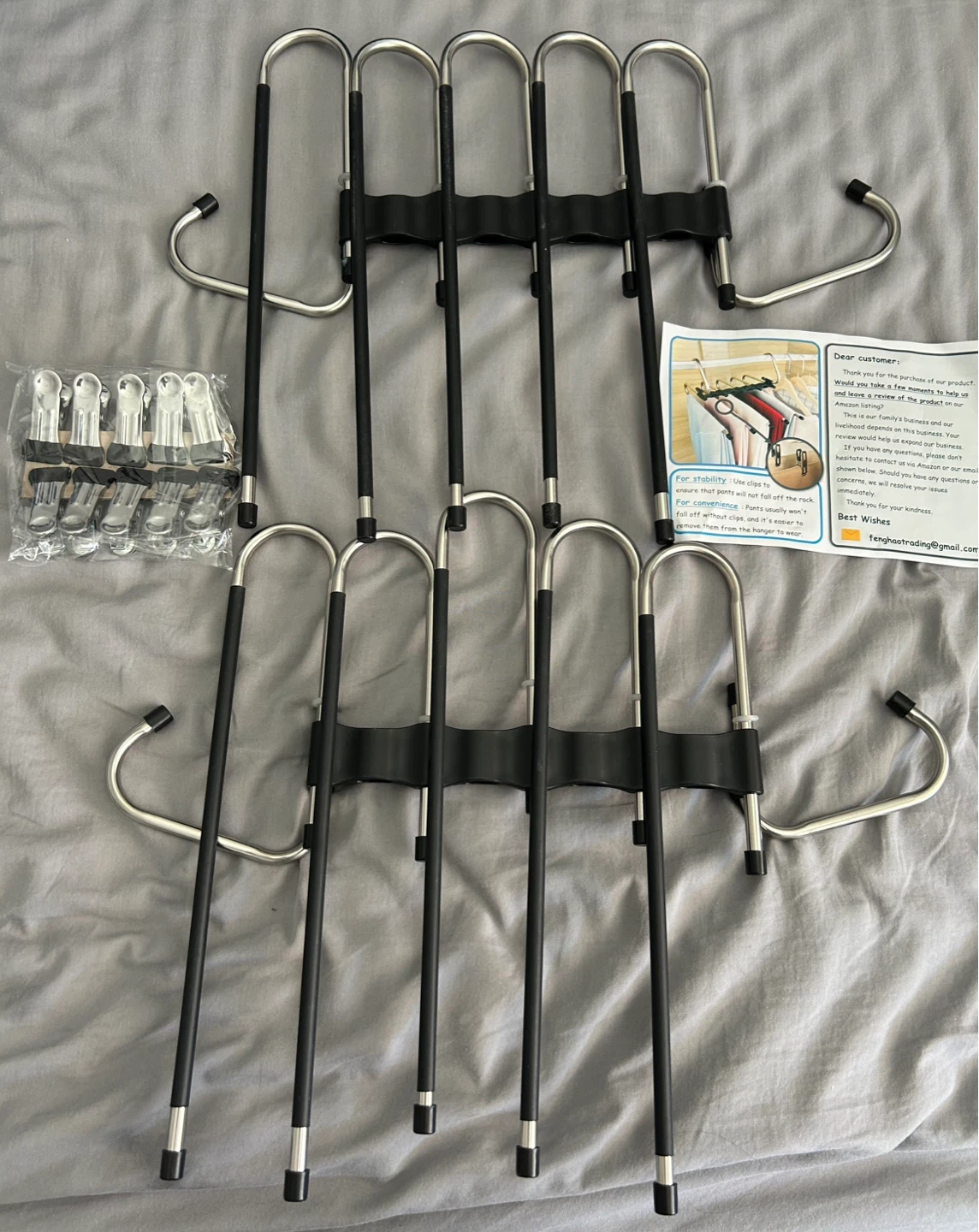 Set of 2 Space Saving Pants Hangers
