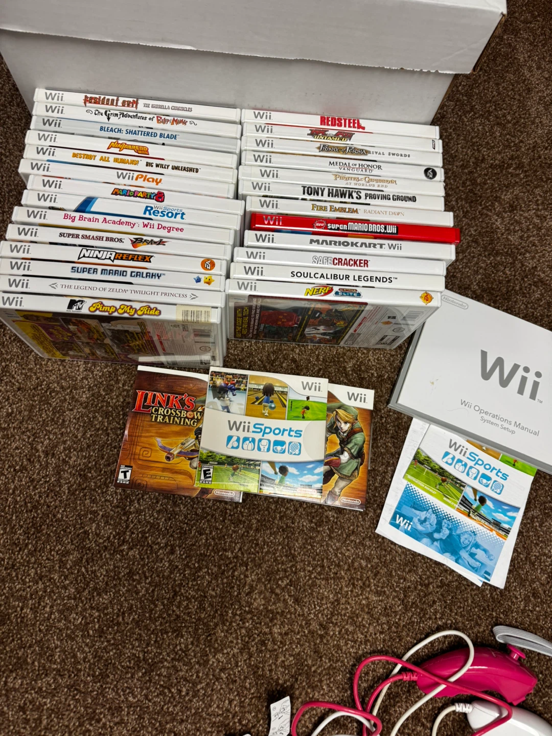 Nintendo Wii Bundle with Games and Accessories