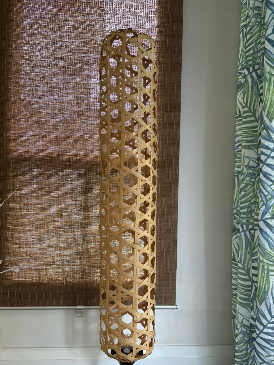 Woven Bamboo Torchiere Lamp Shade