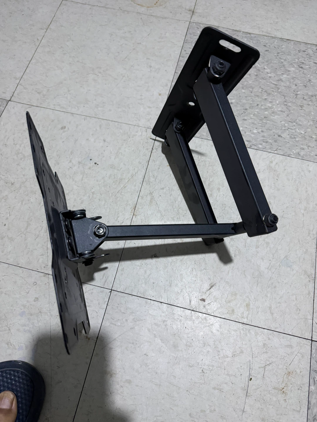 Black Metal Swivel TV Wall Mount - photo 2