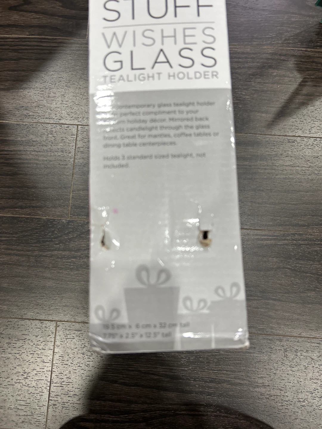 Stuff Wishes Glass Tealight Holder - photo 4