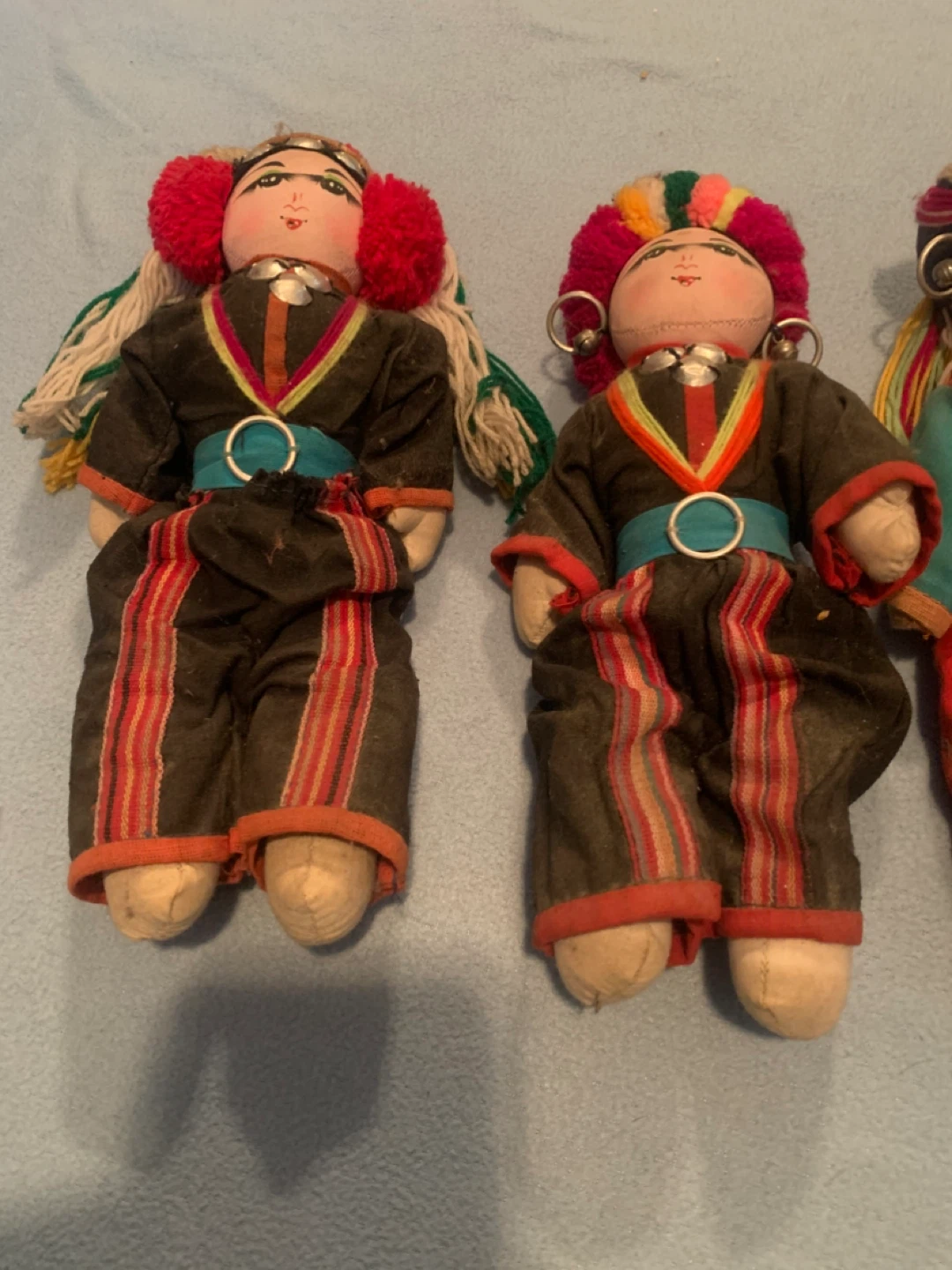 Set of 3 Folk Art Dolls - photo 2