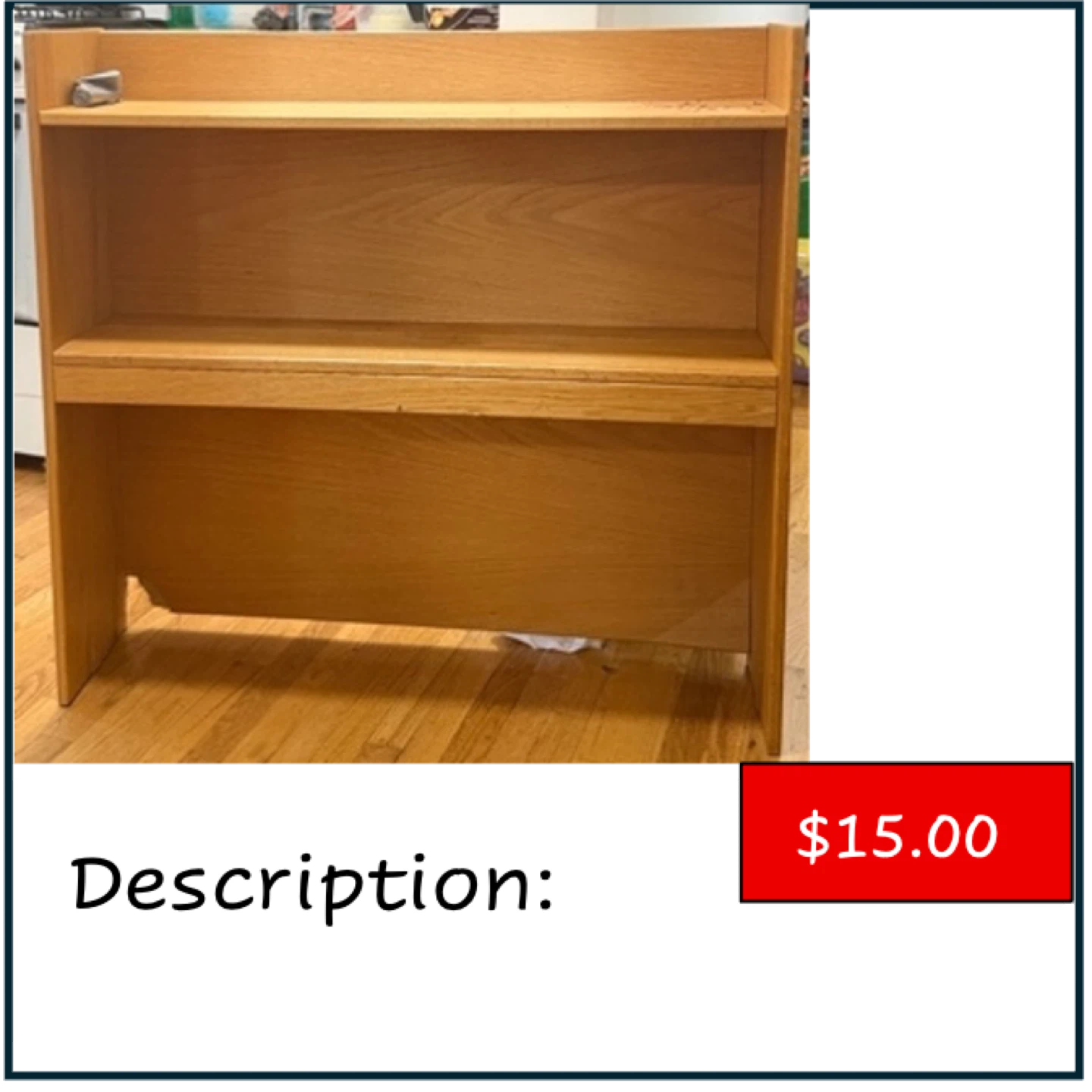 Wooden Bookshelf