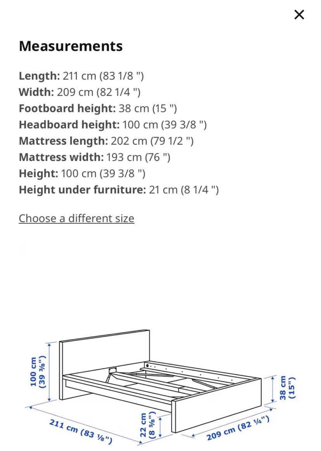 IKEA MALM KING Bed Frame with Storage Drawers - Black-Brown - photo 5