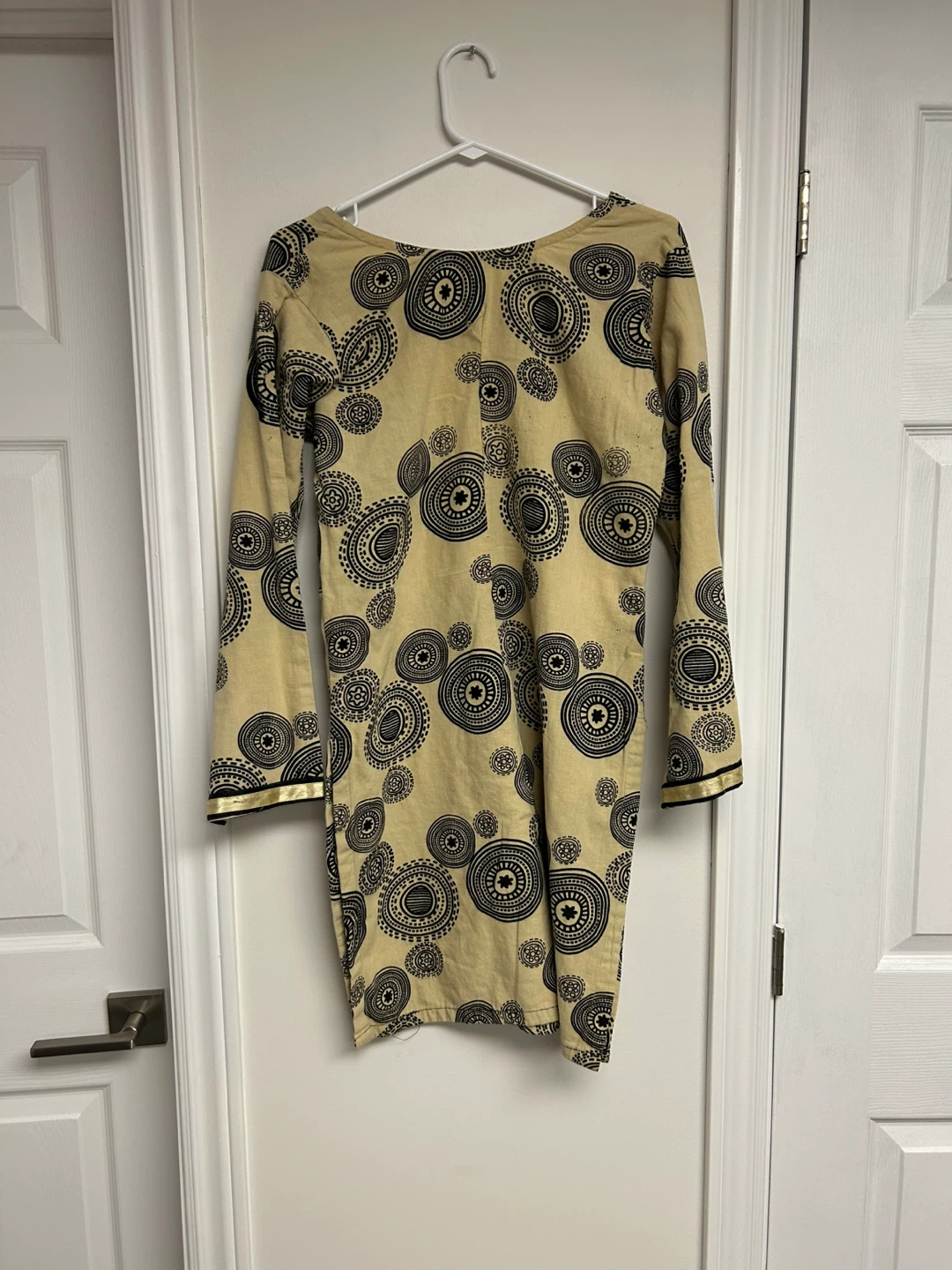 2 piece Long Sleeve Printed khaddar Tunic Top - photo 5