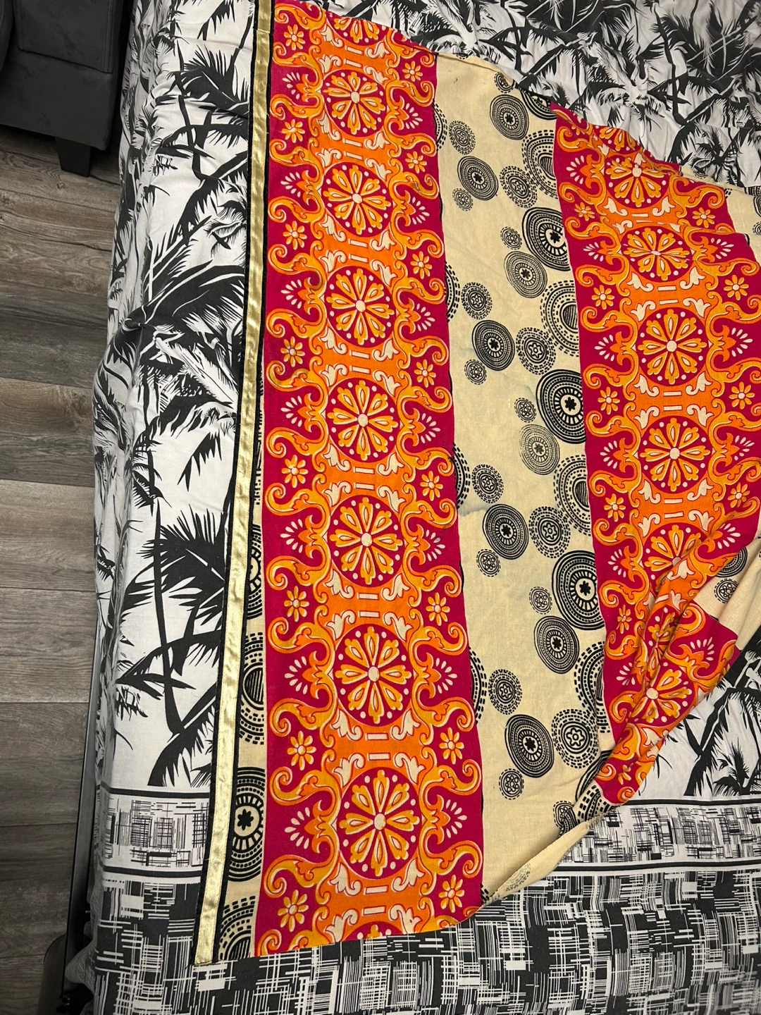 2 piece Long Sleeve Printed khaddar Tunic Top - photo 3