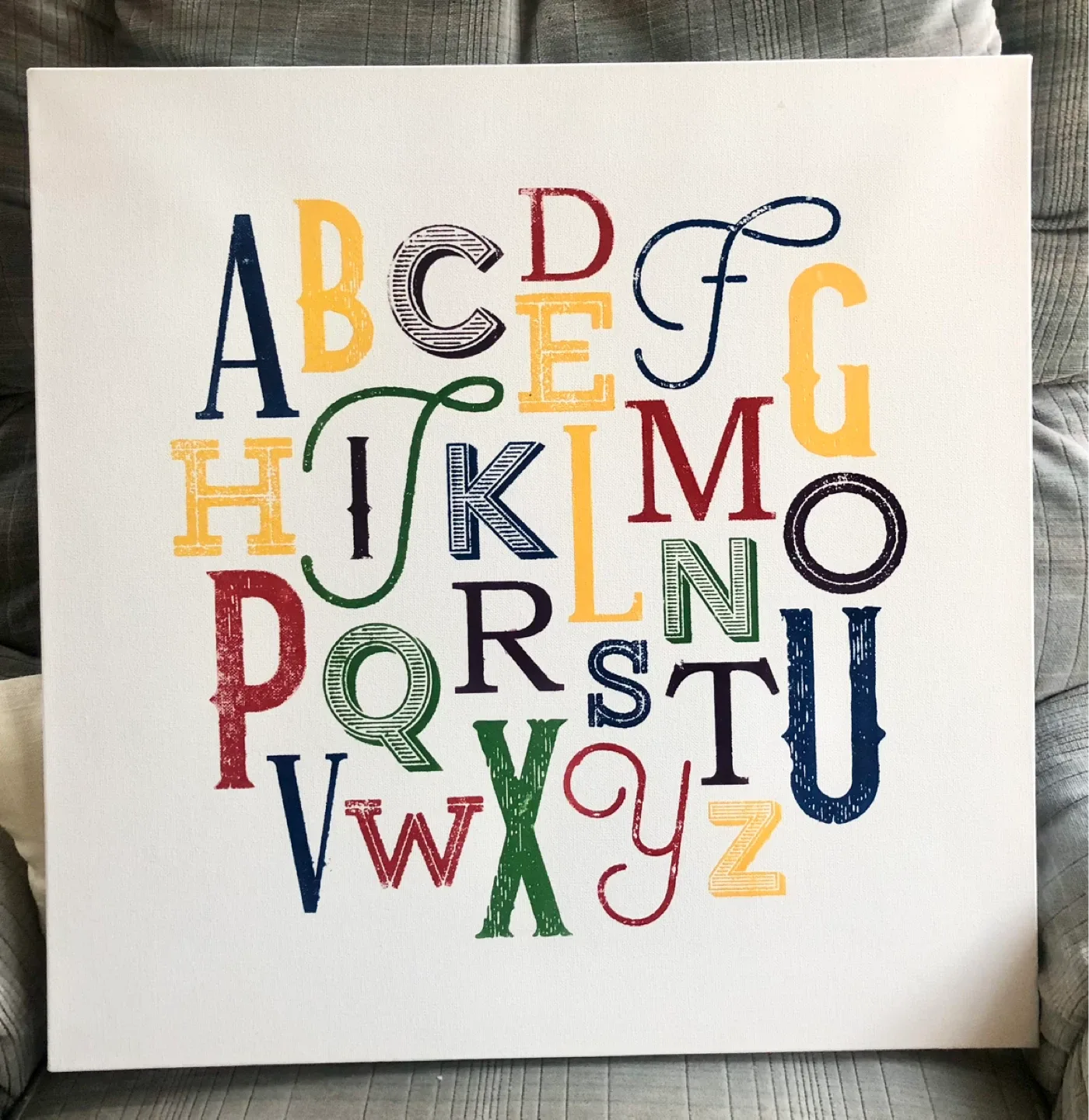 Canvas Alphabet Wall Art