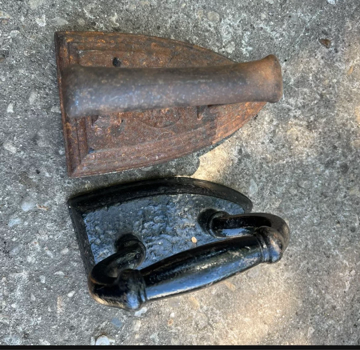 Vintage cast iron iron
