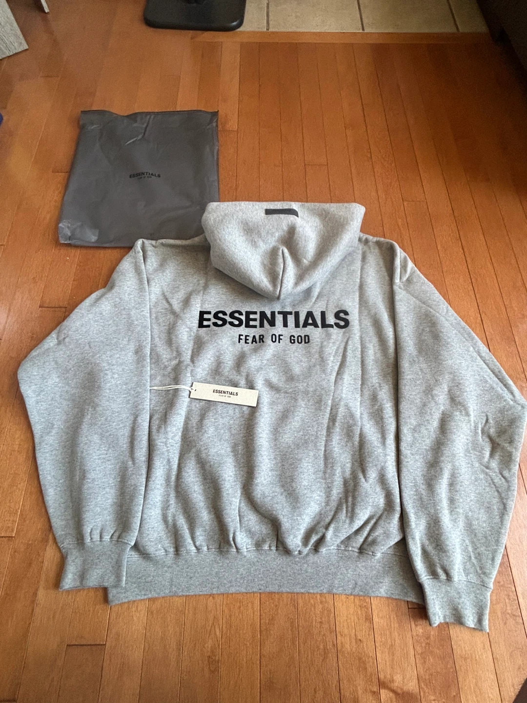 Essentials Dark Oatmeal Hoodie - photo 2