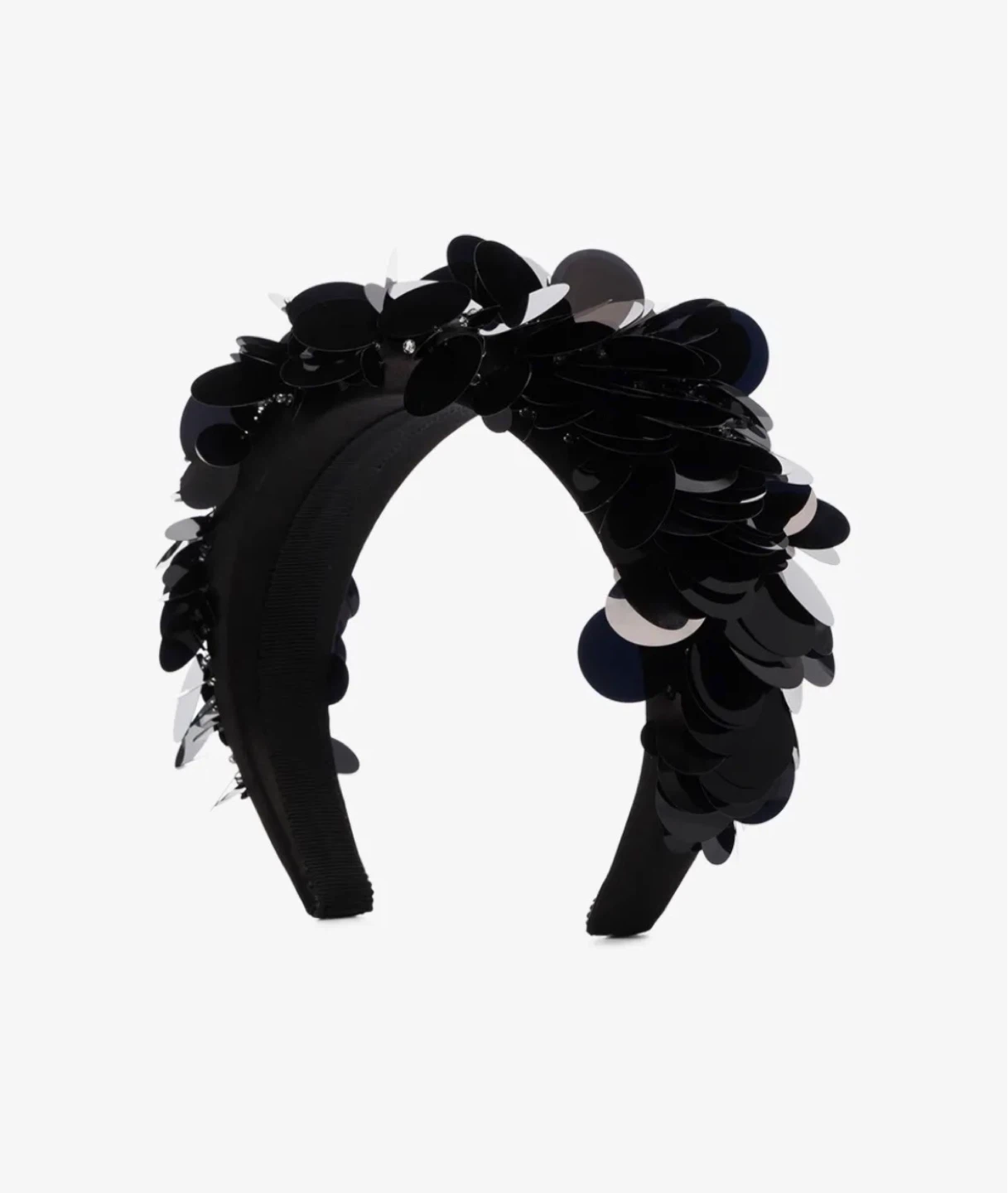 Prada Payette Sequin Headband - Black