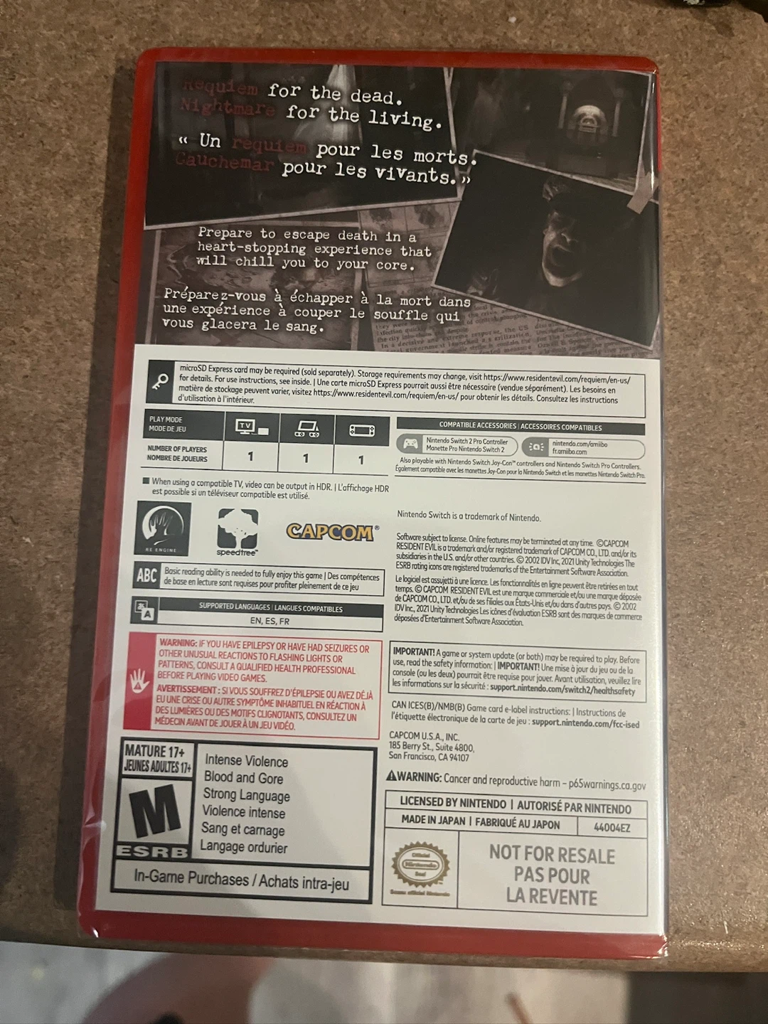 Resident Evil: Requiem - Nintendo Switch 2 (Game Card) - photo 2