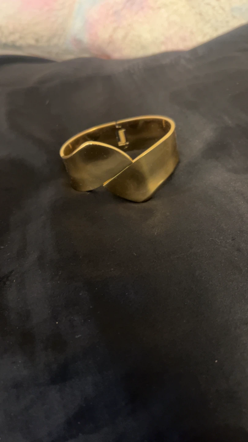 Gold Tone Twisted Cuff Bracelet - photo 3