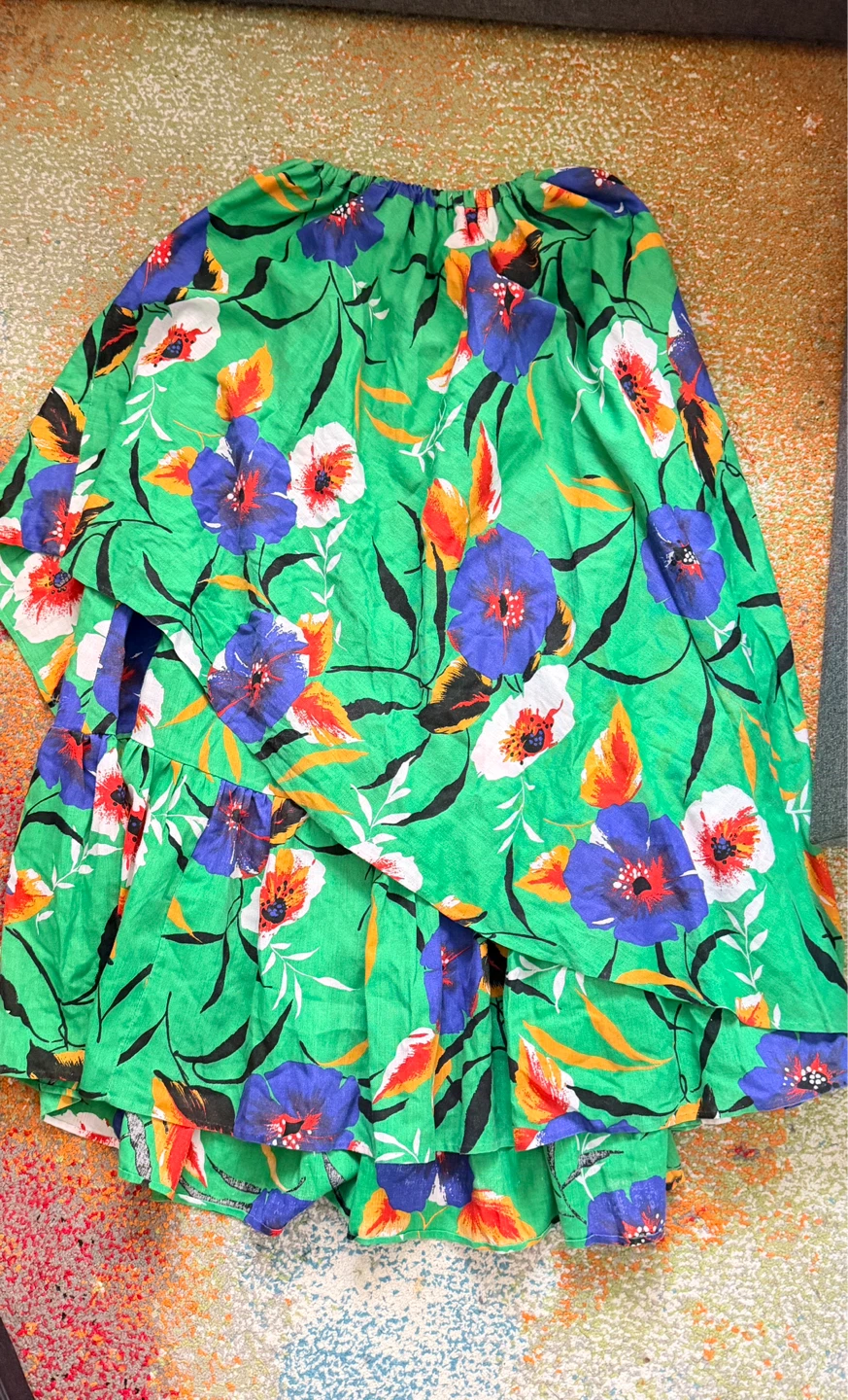 Floral Tiered Maxi Skirt size M