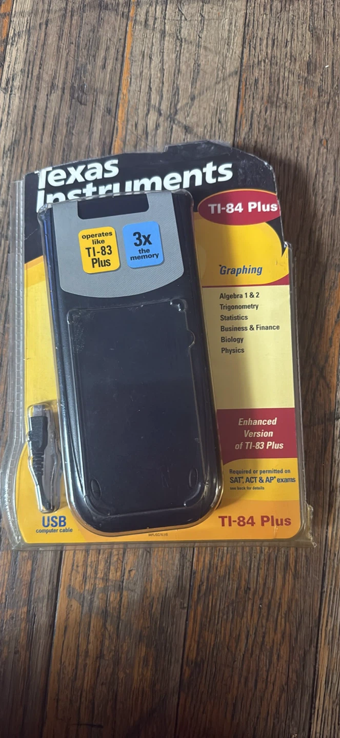 Texas Instruments TI-84 Plus Graphing Calculator with USB Cable