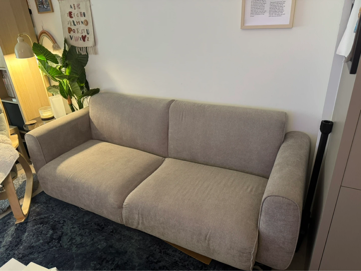 Structube Beige 3-Seater Sofa/Couch