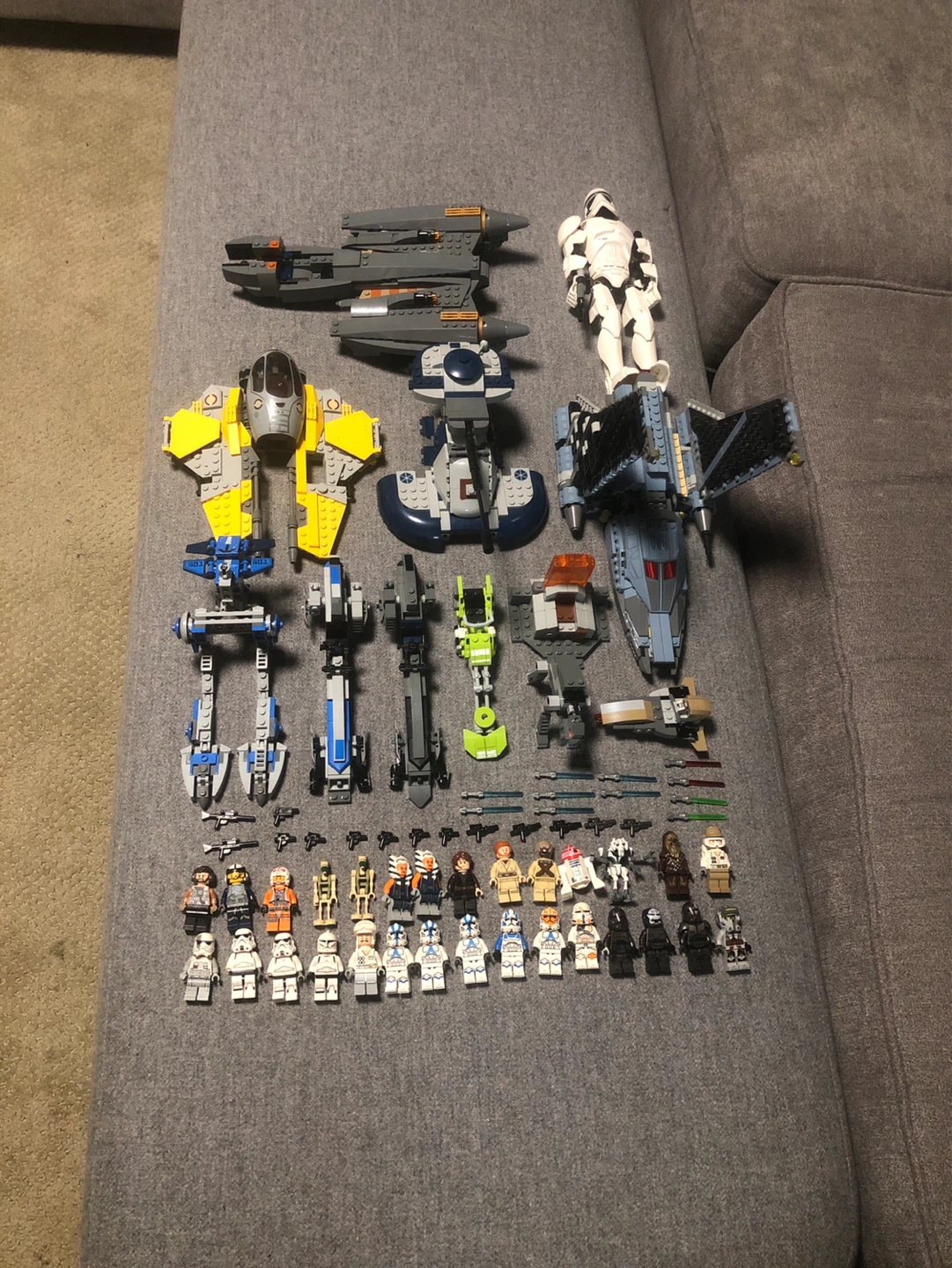 LEGO Star Wars Starfighters and Minifigures Lot