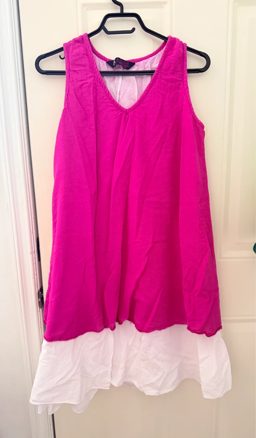 Pink & White Layered Dress