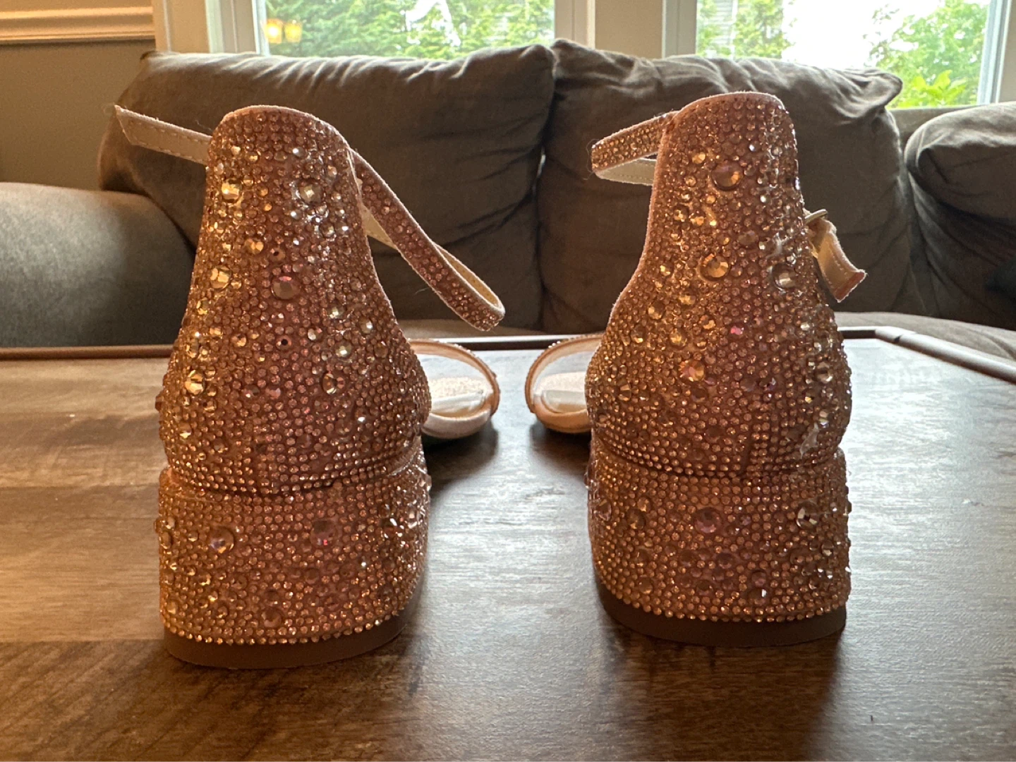 Betsey Johnson Women's Rose Gold Sparkle Heels - photo 4
