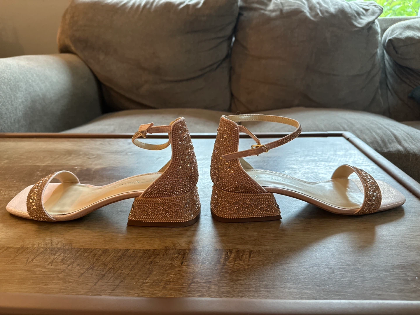 Betsey Johnson Women's Rose Gold Sparkle Heels - photo 5