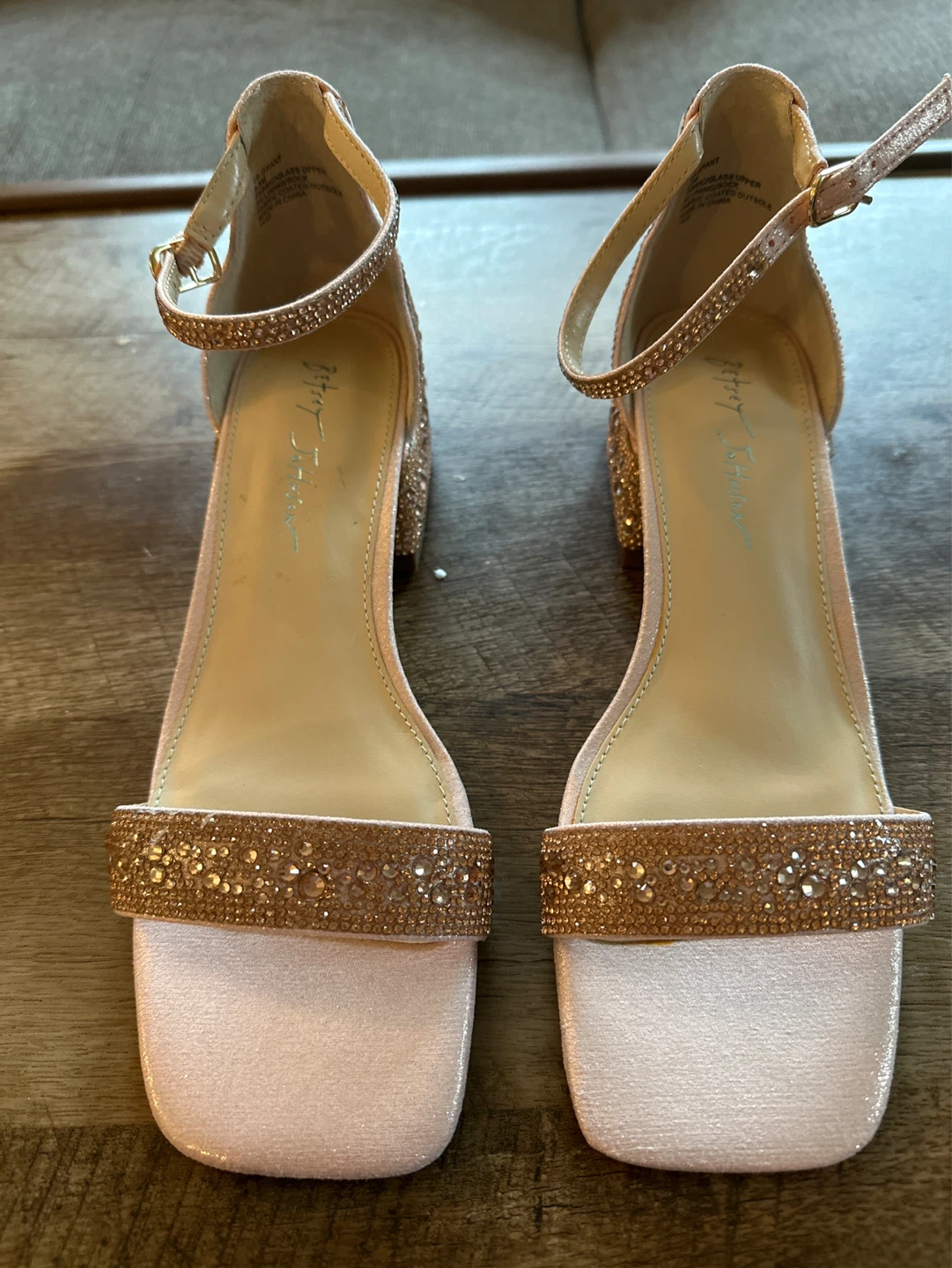 Betsey Johnson Women's Rose Gold Sparkle Heels - photo 2