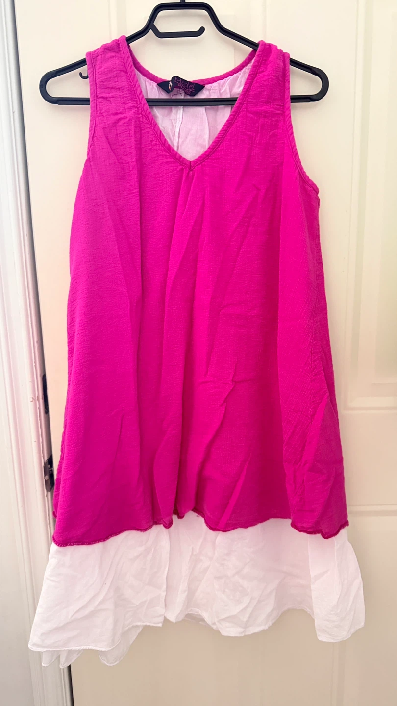 Pink & White Layered Dress - photo 2
