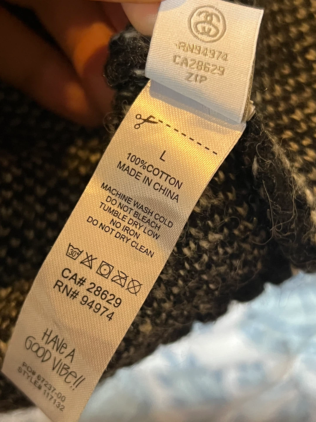 Stüssy Mohair Dice Sweater ‘Black’ - photo 5