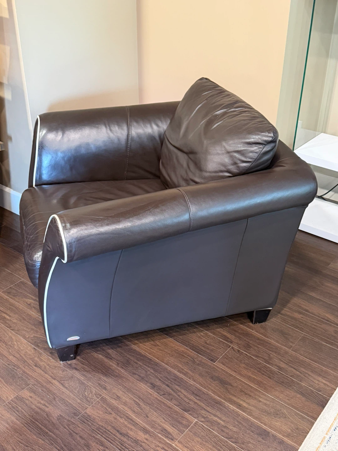 Italsofa Natuzzi Modern Brown Leather Club Chair - photo 2
