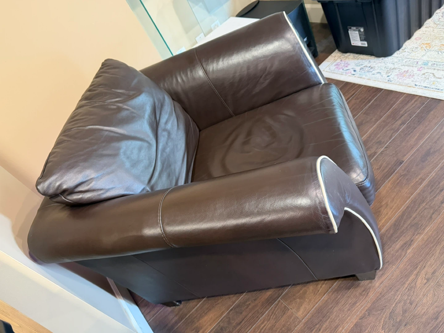 Italsofa Natuzzi Modern Brown Leather Club Chair - photo 3