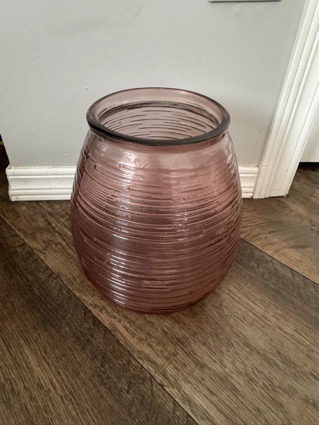 Pink Glass Vase