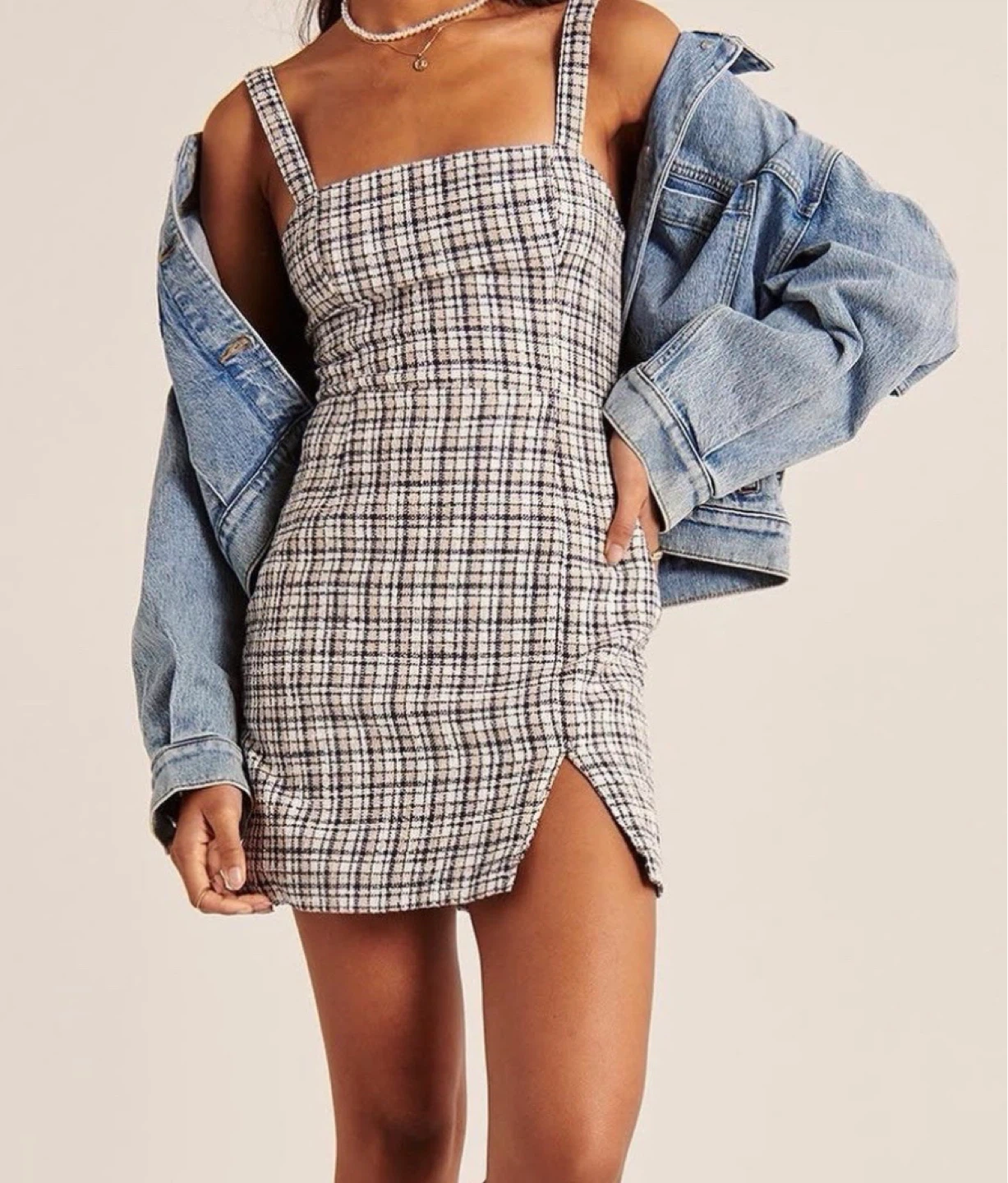 Abercrombie & Fitch Plaid Mini Dress XS