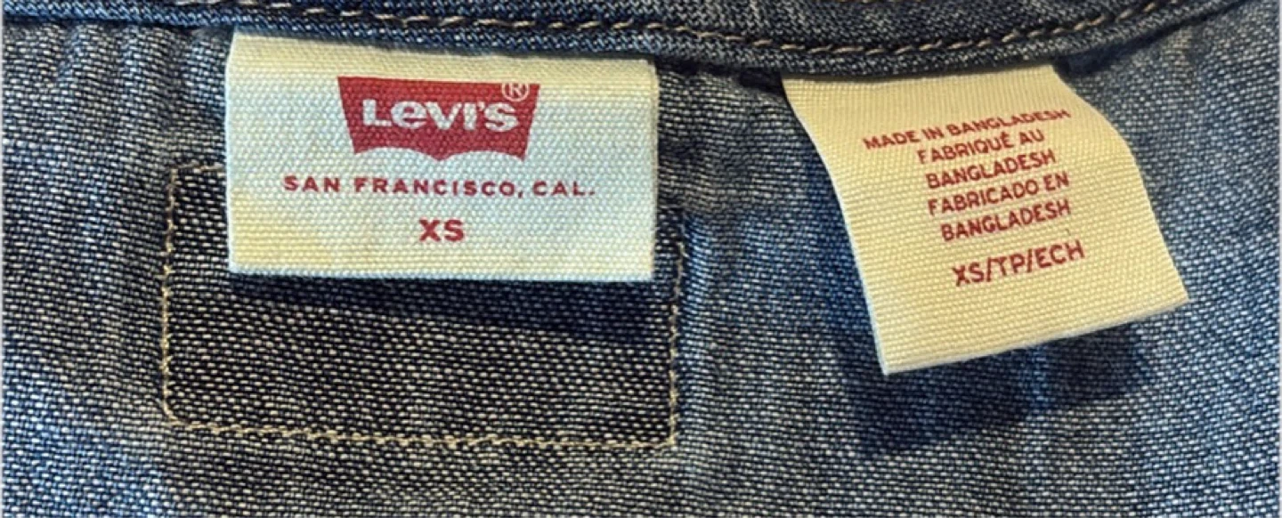 Levi's Women's Denim Square Neck Puff Sleeve Top XS - photo 5