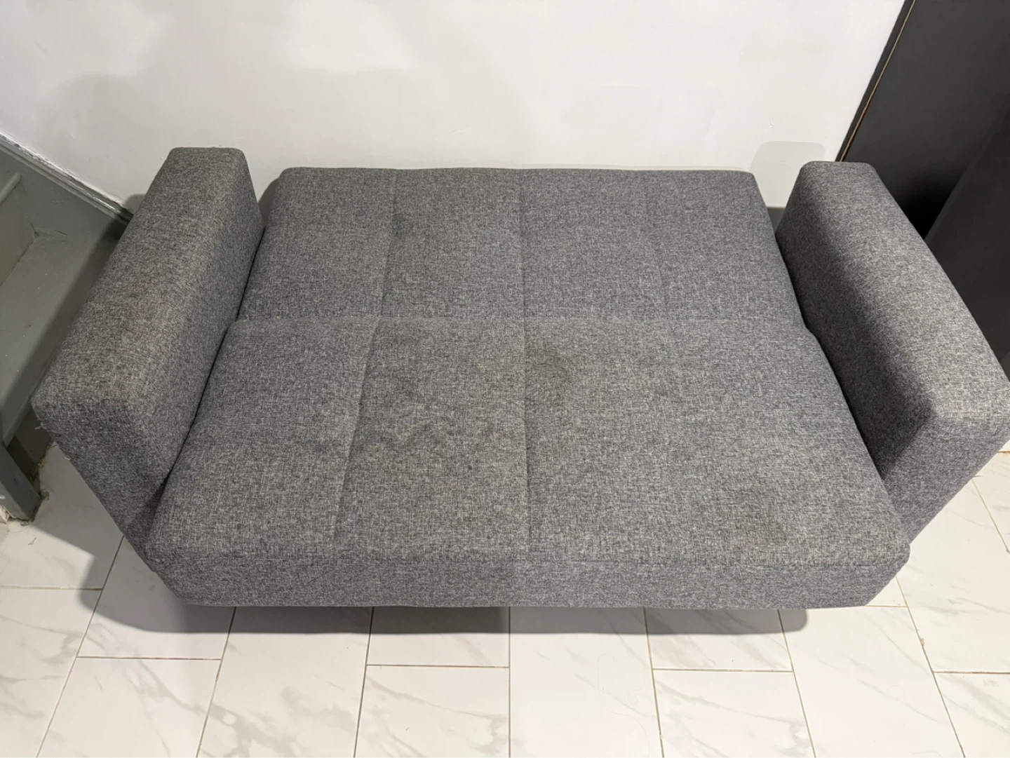 Gray Loveseat Sofa with Storage - photo 2