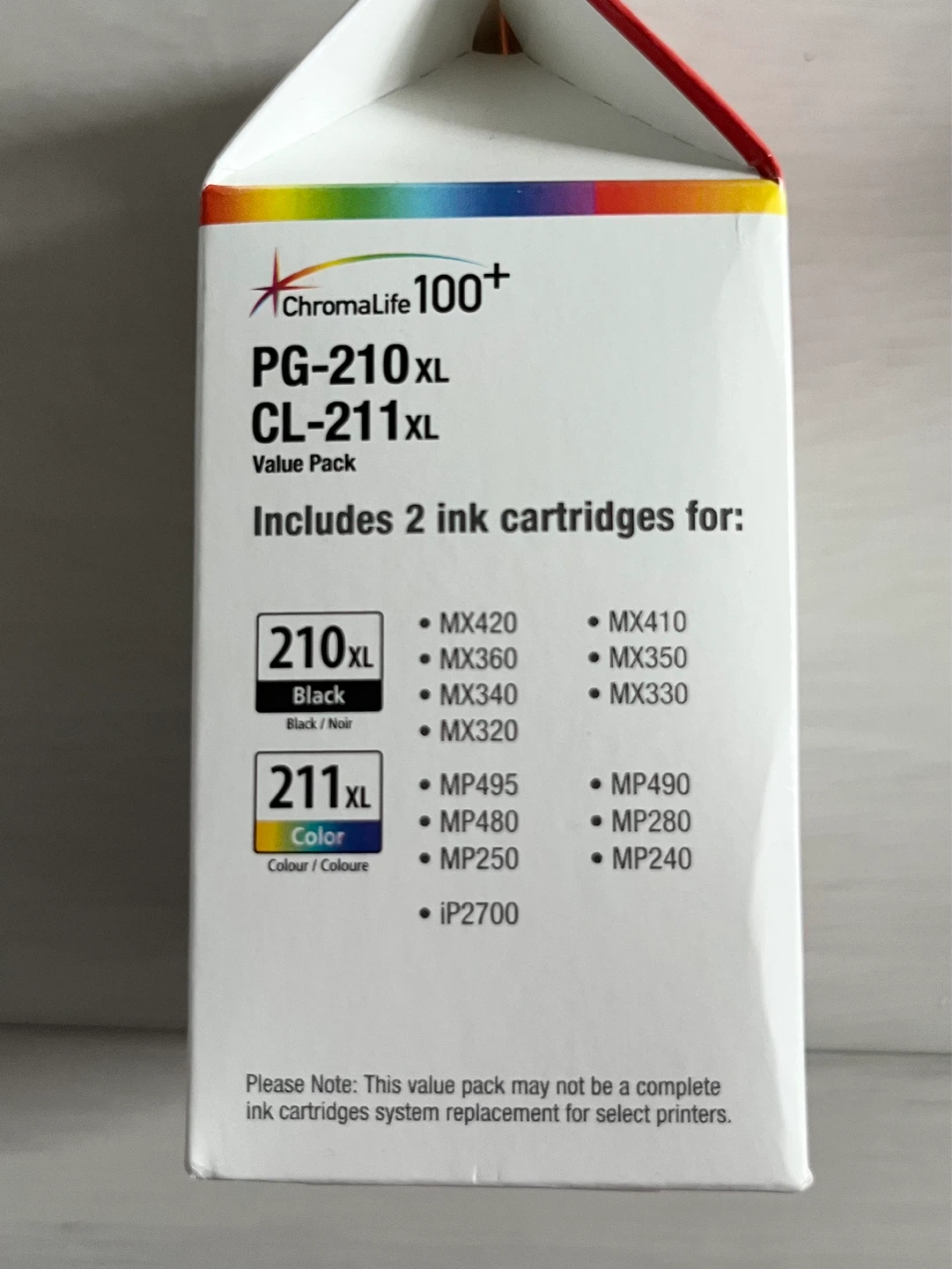 Canon Ink Cartridge (Black & Tri-Colour) 210xl & 211xl - photo 3