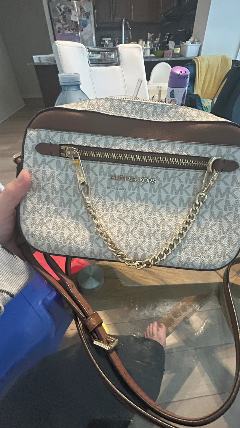 Michael Kors Monogram Camera Bag