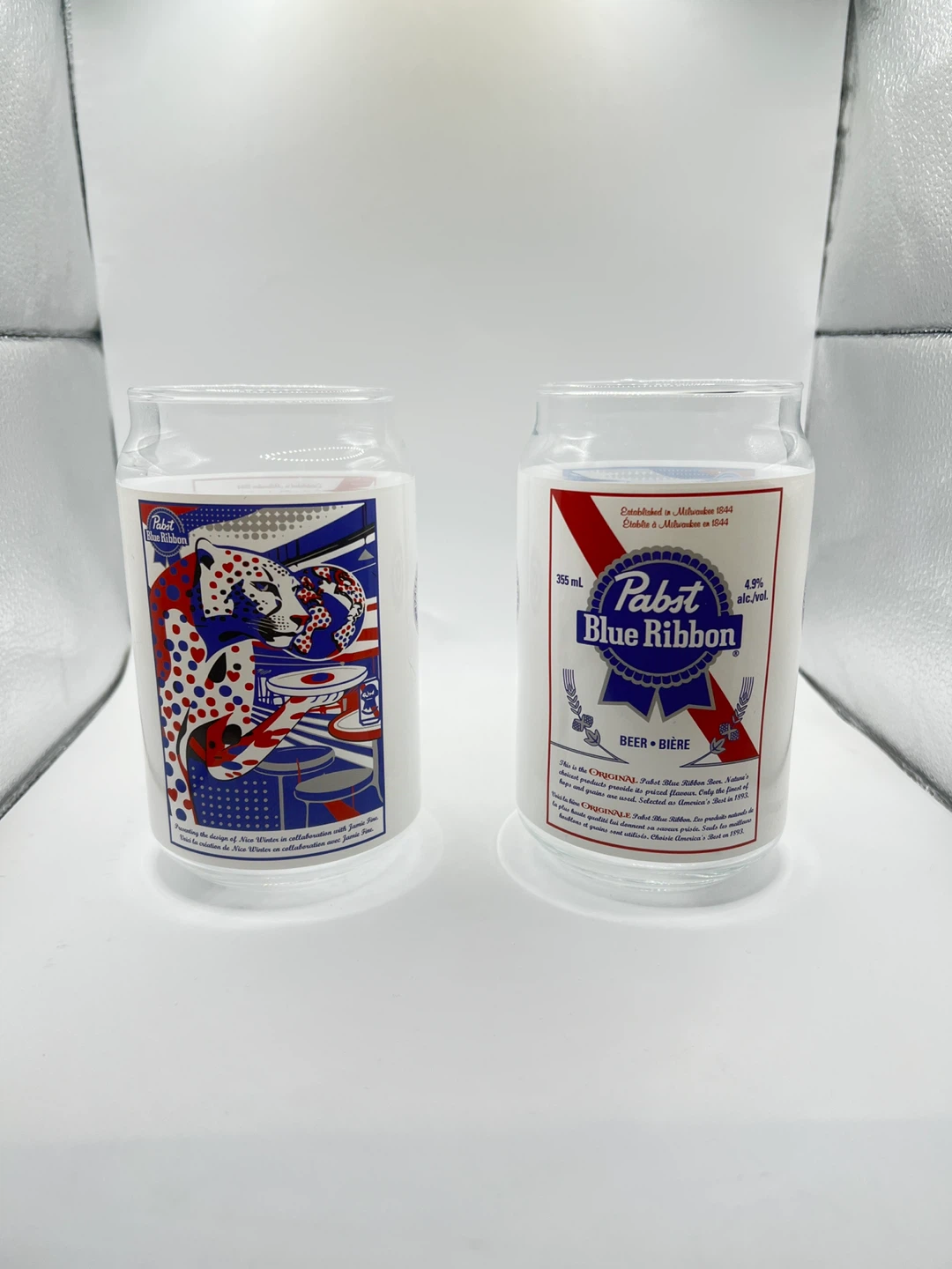 PBR Canada Artist Beer Can Glasses