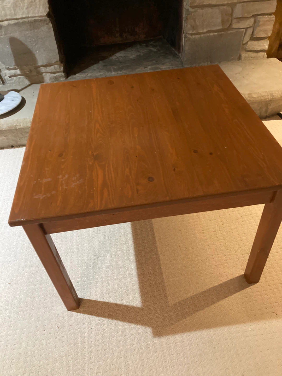Wooden Square Coffee Table - photo 2