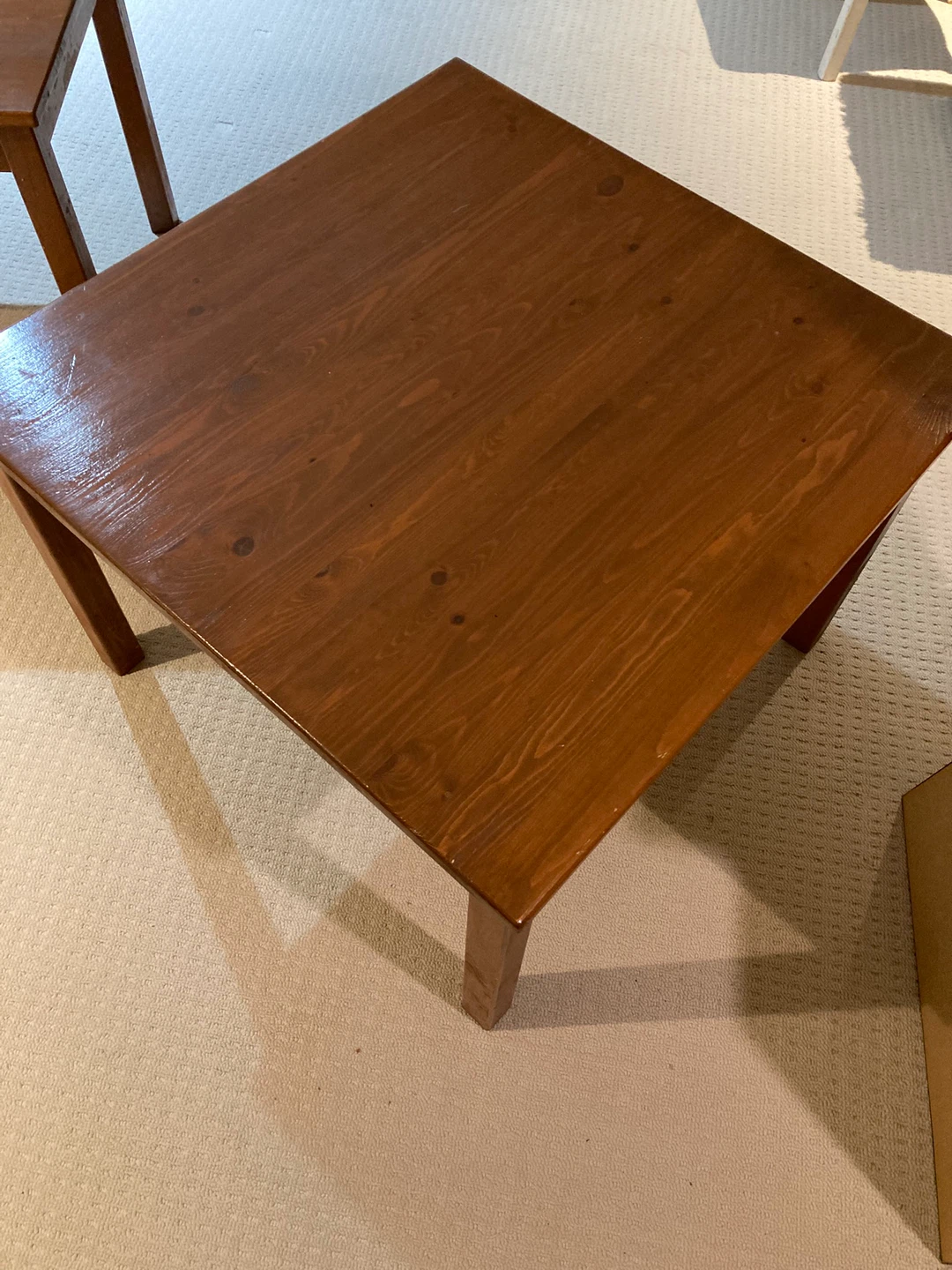 Wooden Square Coffee Table - photo 3