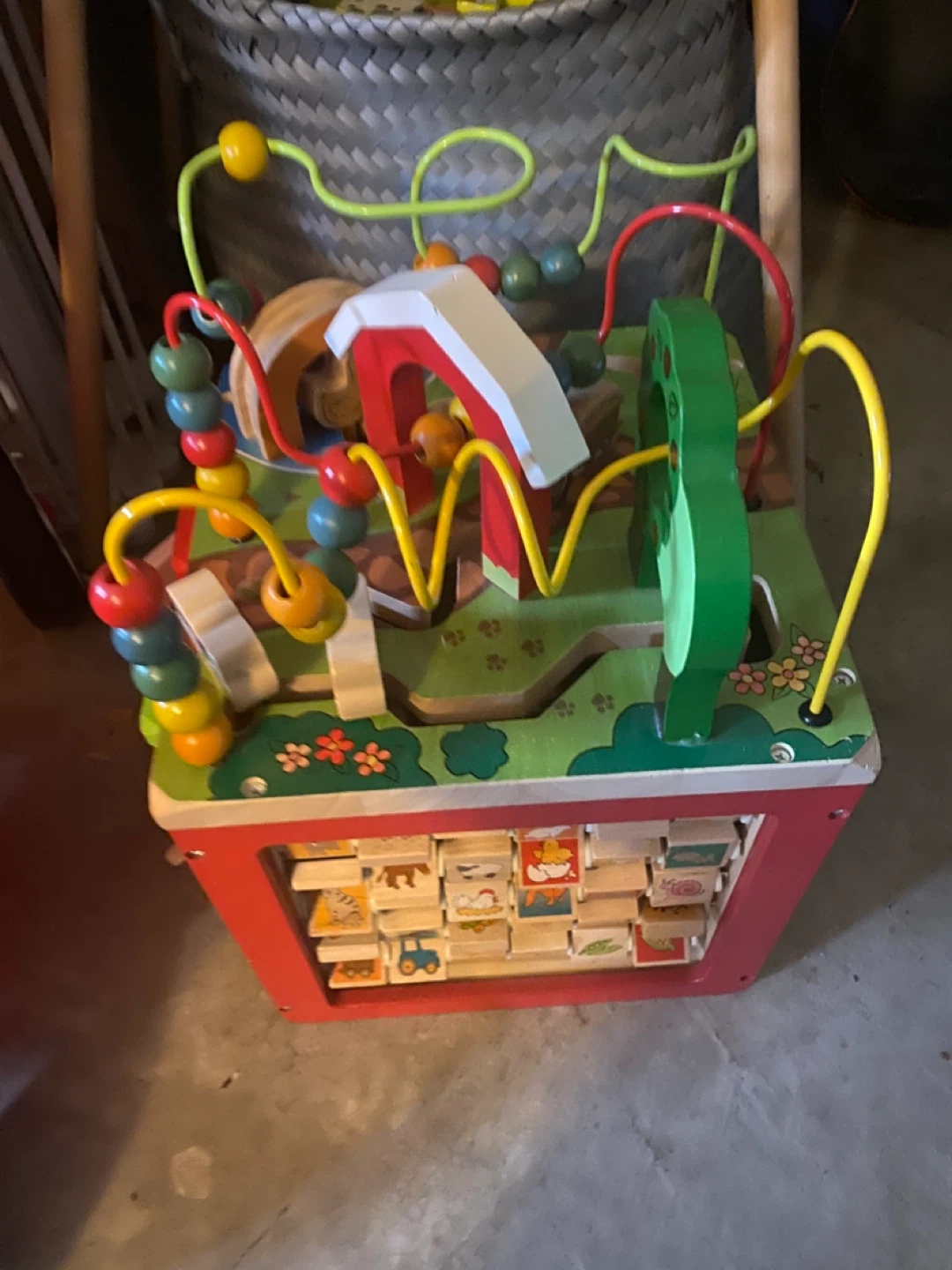 Wooden Activity Cube Bead Maze Toy