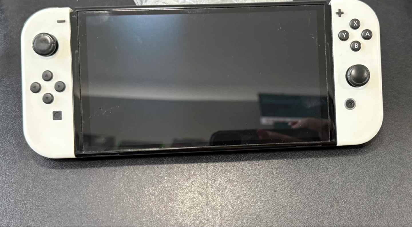 Nintendo Switch OLED White Console with Dock and AC Adapter - photo 3