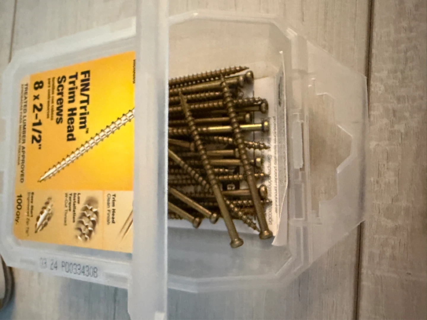 GRK FIN/Trim Head Screws 8 x 2-1/2" - photo 3