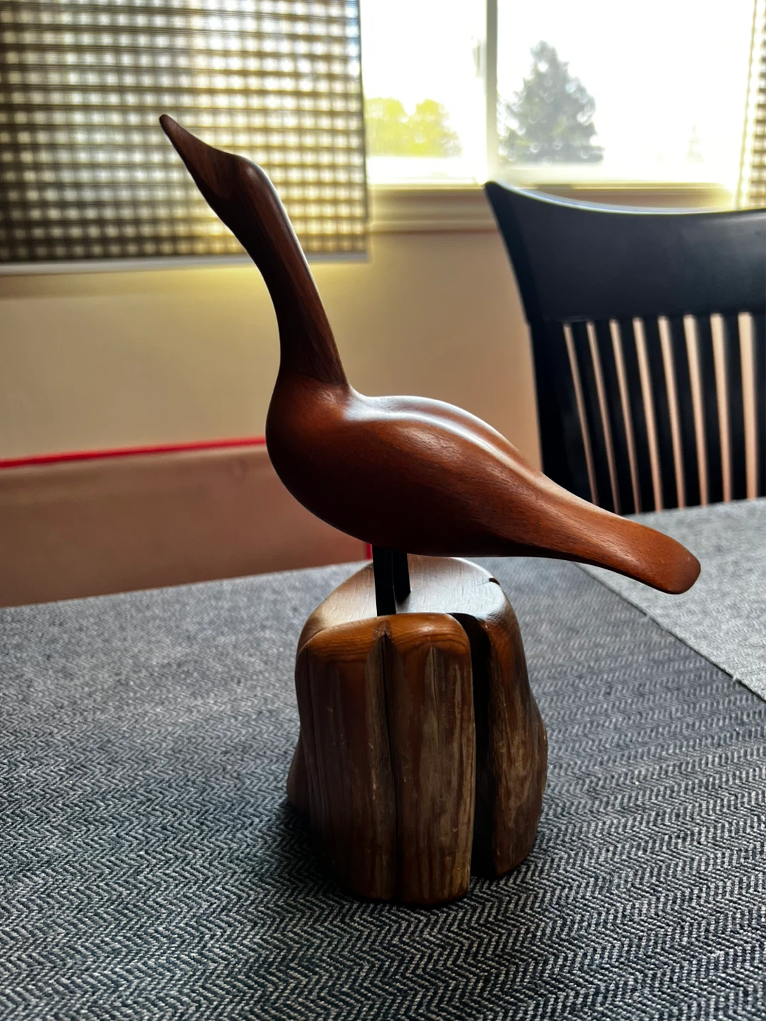 Vintage Wooden Goose Figurine - photo 2