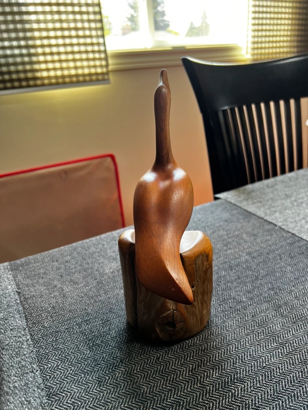 Vintage Wooden Goose Figurine - photo 4