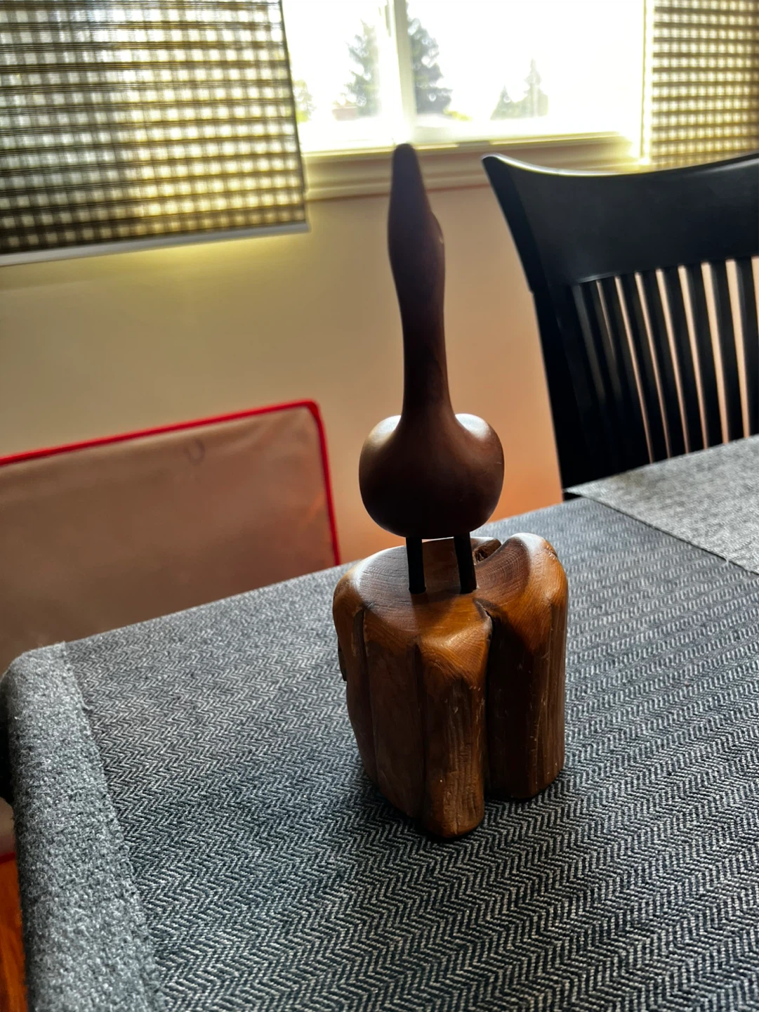 Vintage Wooden Goose Figurine - photo 5