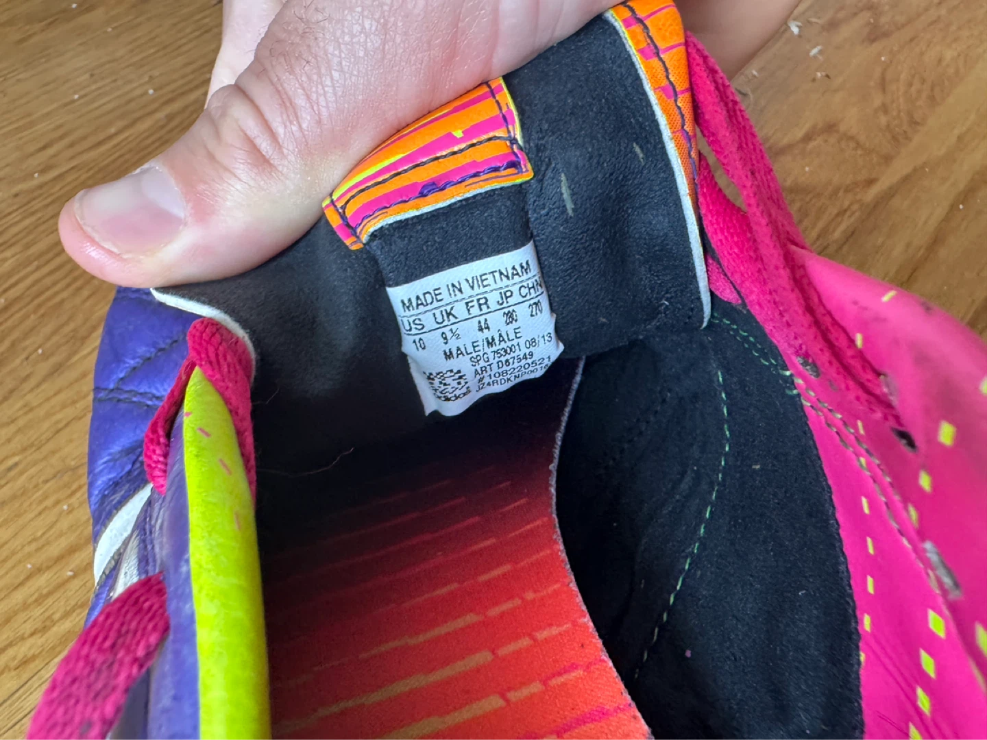 Adidas Soccer Cleats Purple/Pink Men's Size 10 - photo 2