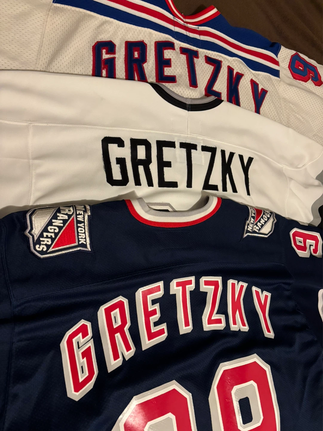 Wayne Gretzky Hockey Jerseys (NY Rangers, LA Kings, CCM)