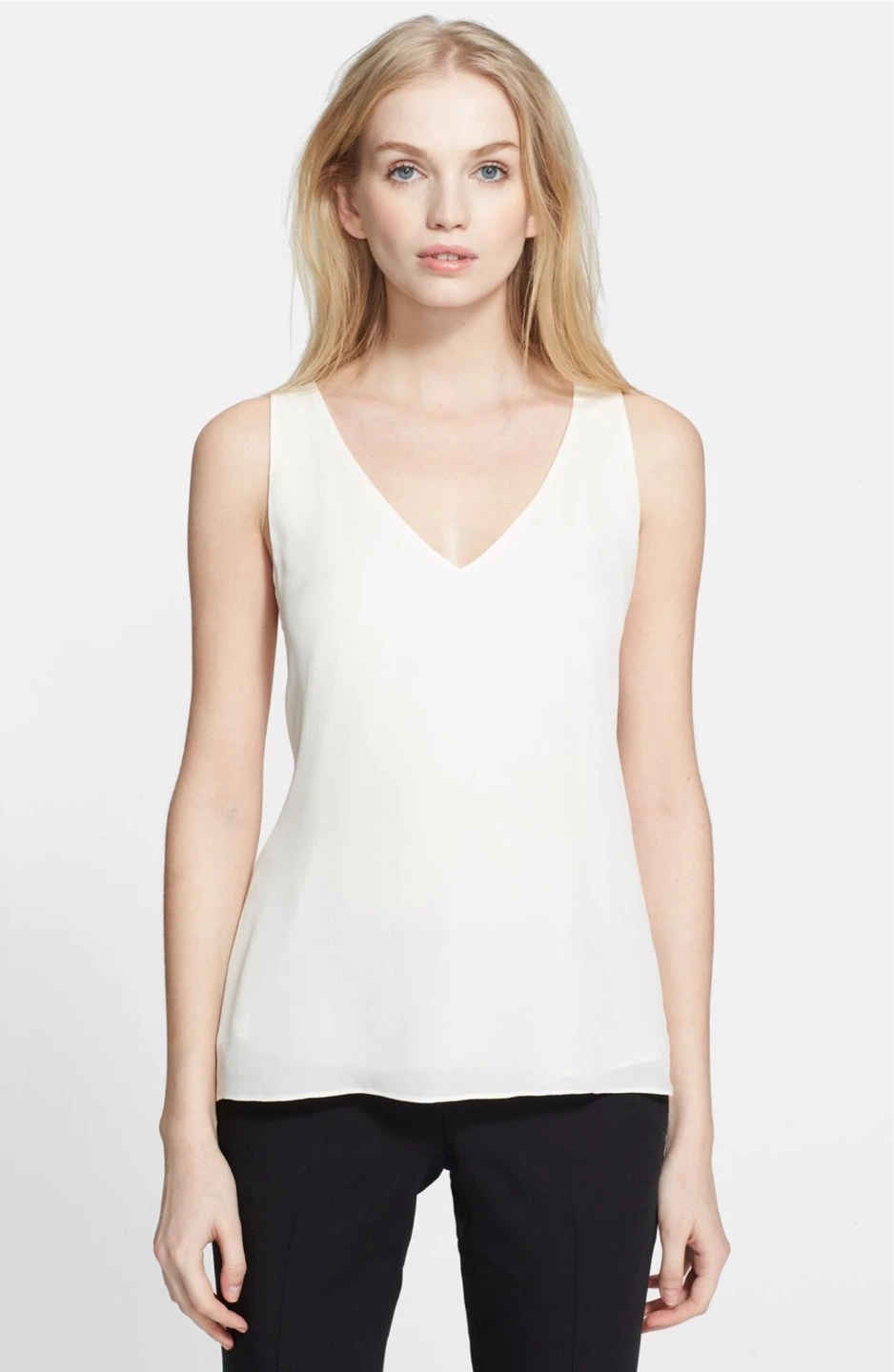 Theory Martosh Silk Georgette Top