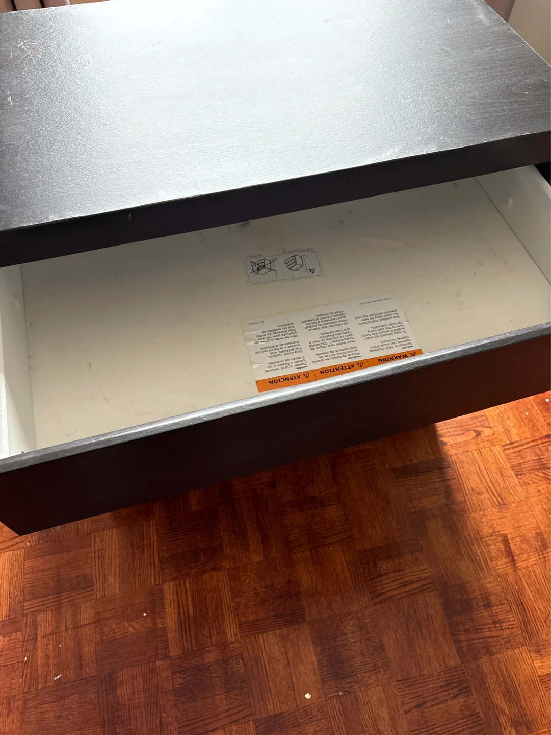 Black 3-Drawer Dresser - photo 2