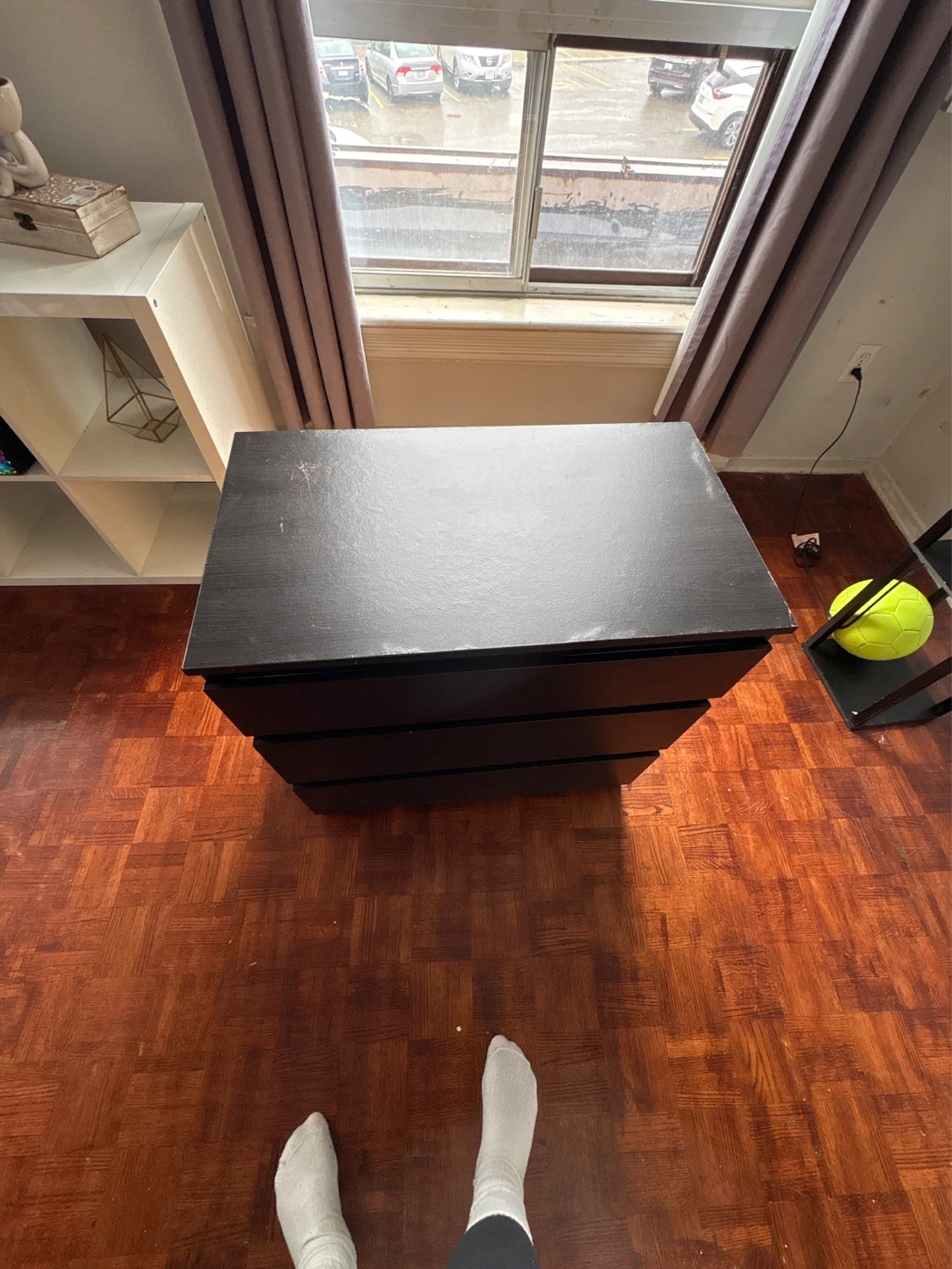 Black 3-Drawer Dresser