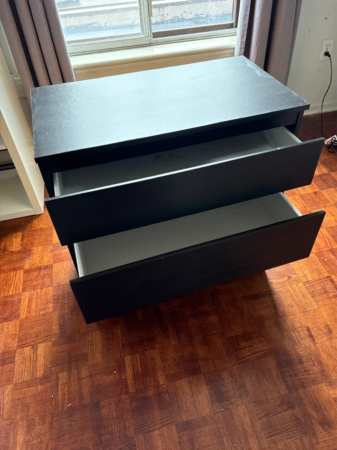 Black 3-Drawer Dresser - photo 3