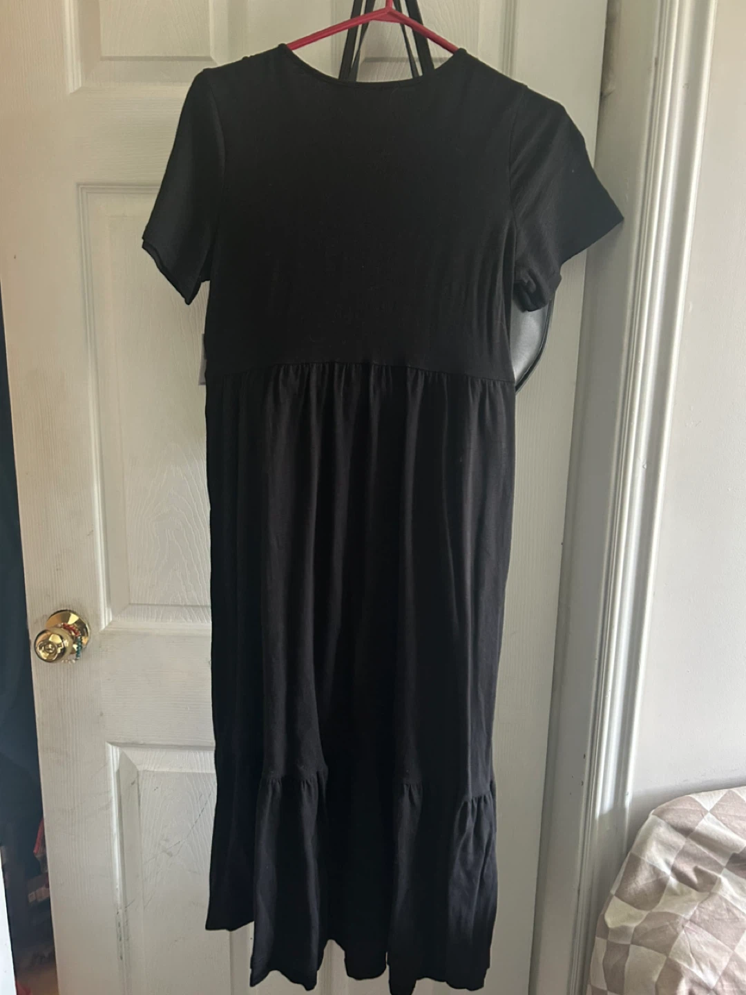 Black Tiered Midi Dress - Old Navy - photo 2